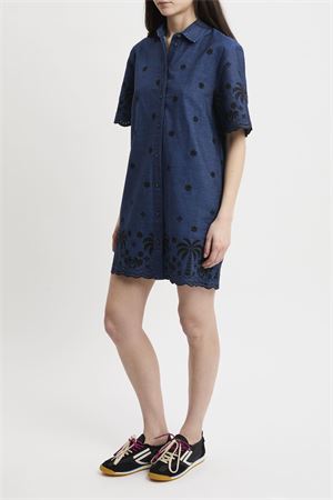 Camicia A Maniche Lunghe Aurelia Chambray Palms MC2 SAINT BARTH | Camicia | ARA000101429L